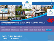 Tablet Screenshot of celticholidayparks.com